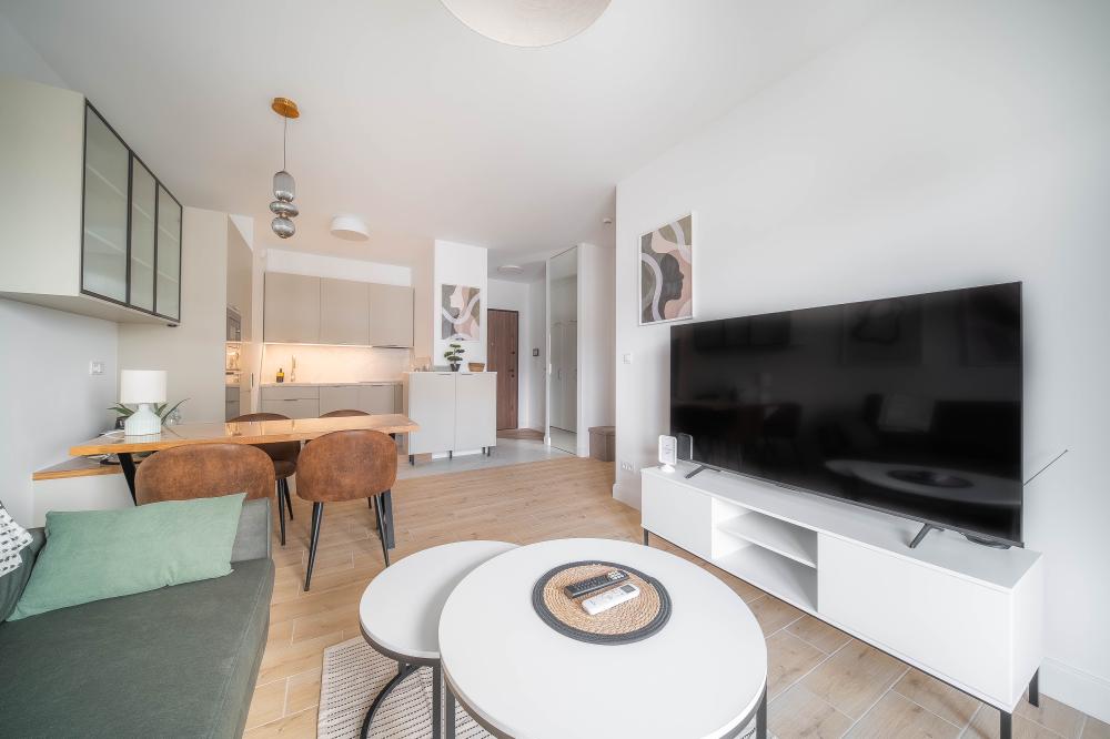 Elegancki salon apartamentu Justbooking